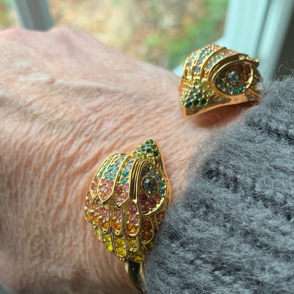 Kurt Geiger Gold Bracelet with Multicolor Crystals